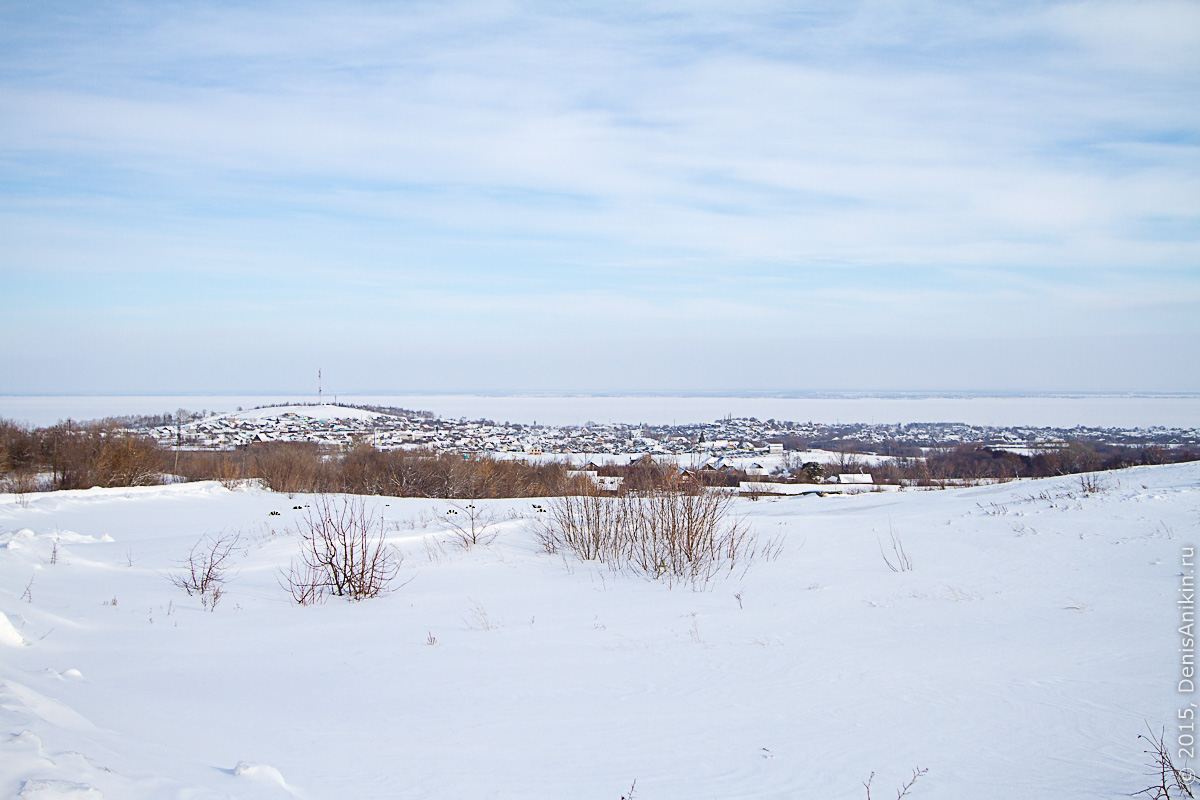 Хвалынск зимой с высоты 11
