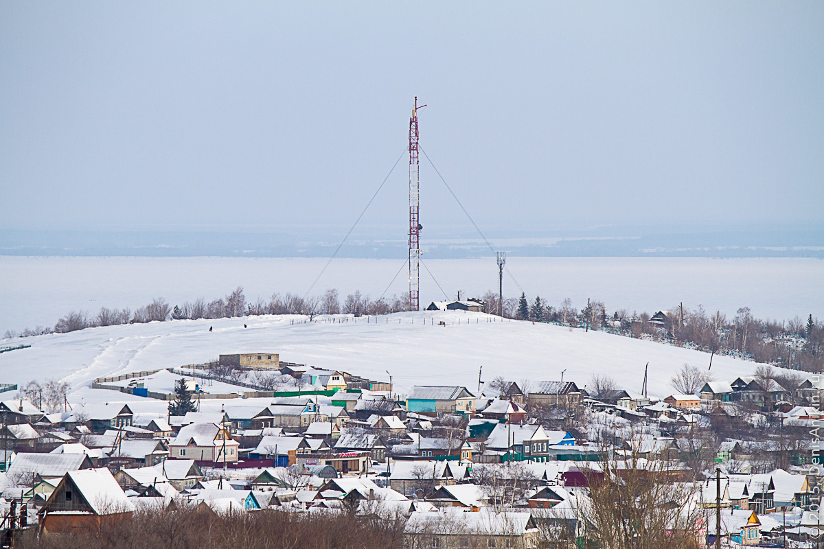 Хвалынск зимой с высоты 13