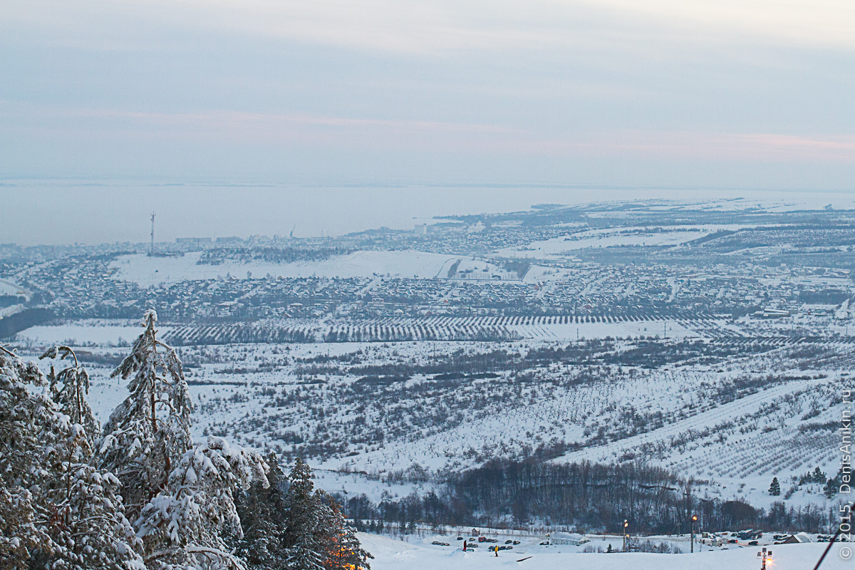 Хвалынск зимой с высоты 23